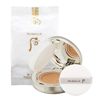the history of whoo whitening & moisture glow cushion foundation